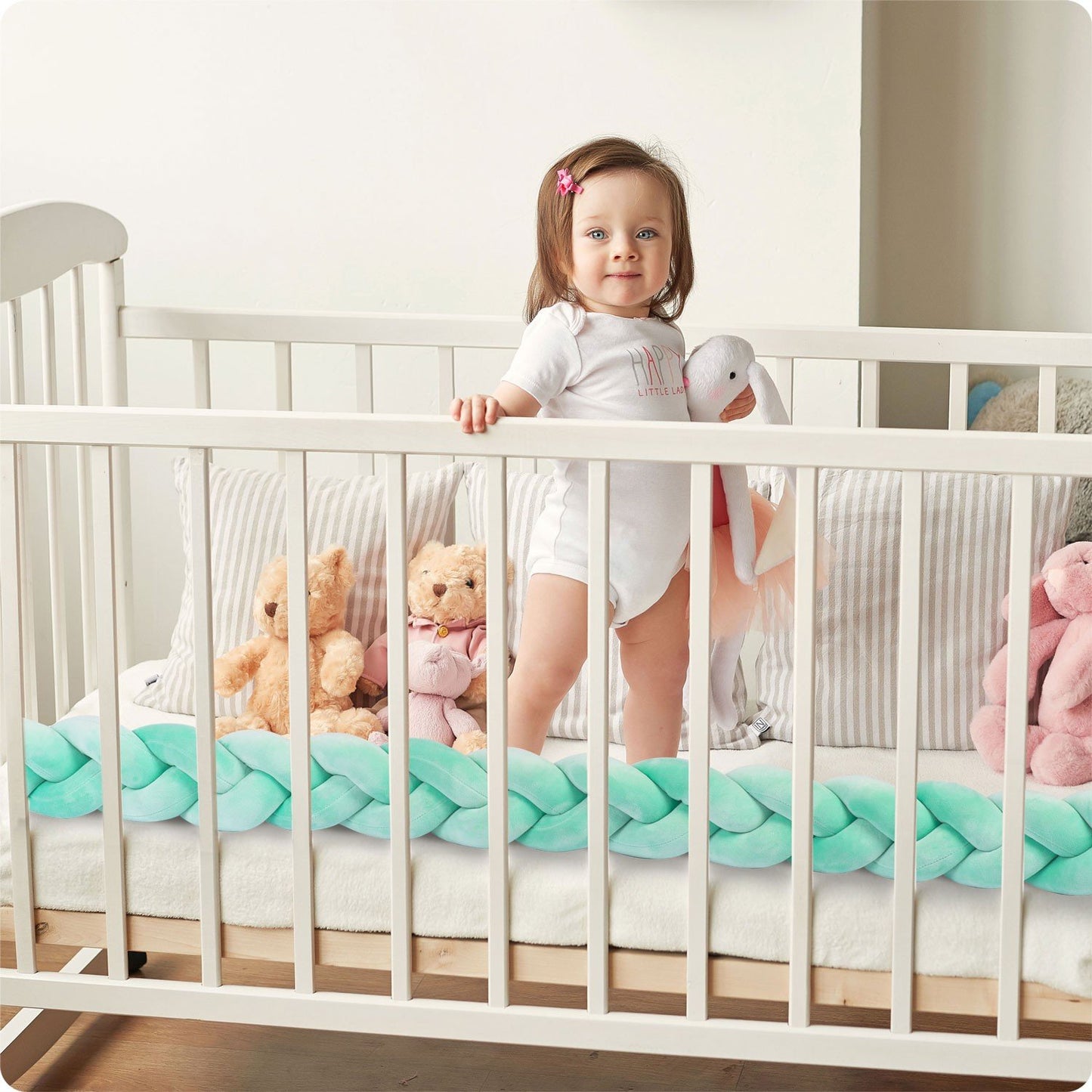 Cot cover Ricokids 3m - Mint green
