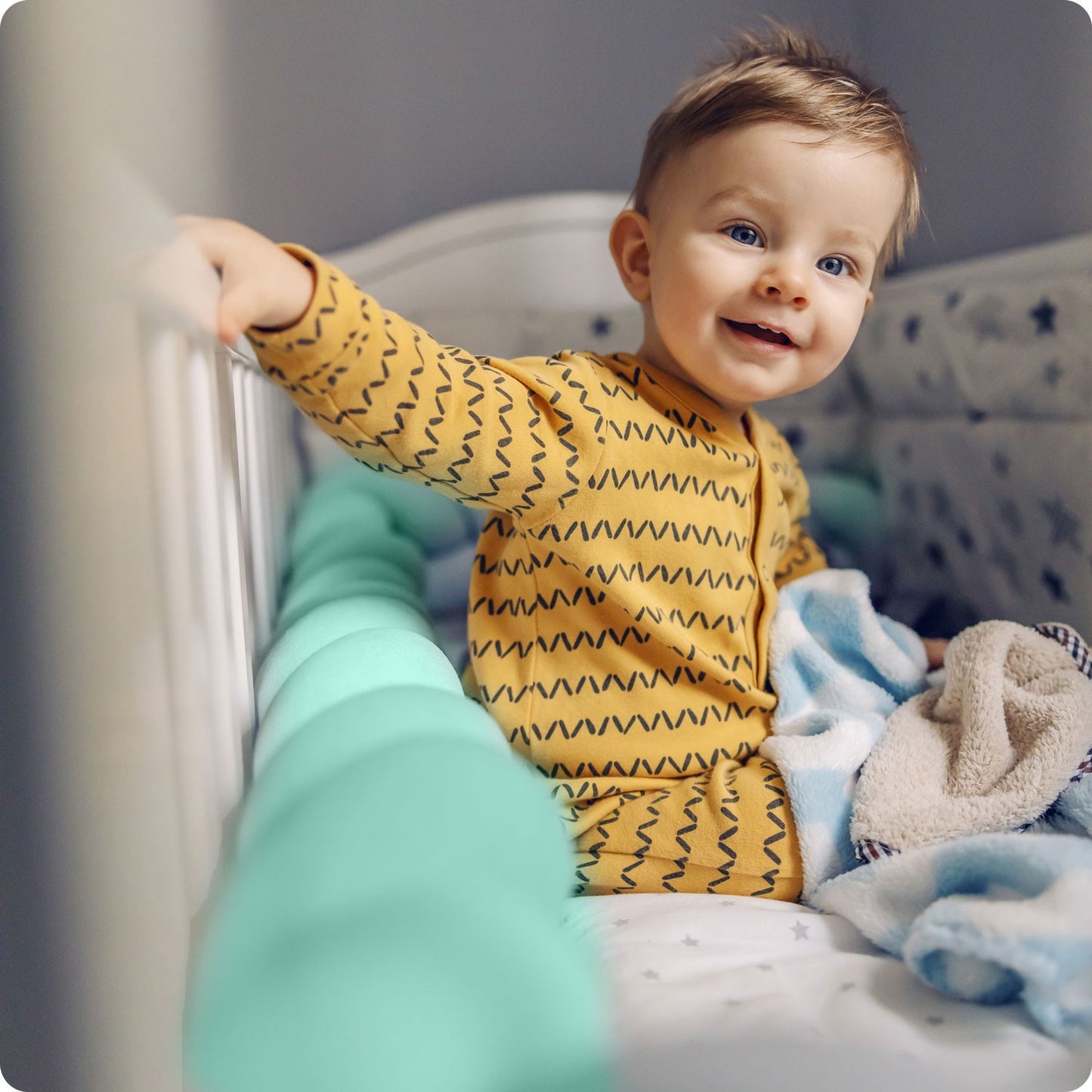 Cot cover Ricokids 3m - Mint green