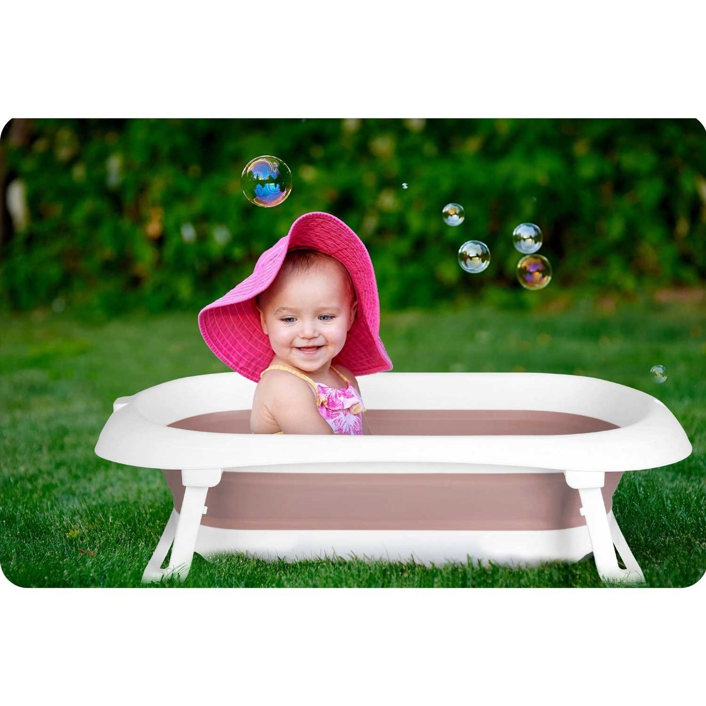 Cot for babies RK-281 white and pink