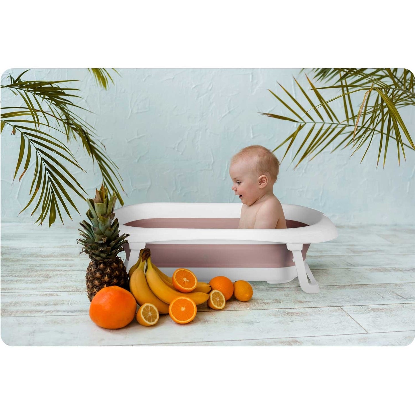 Cot for babies RK-281 white and pink