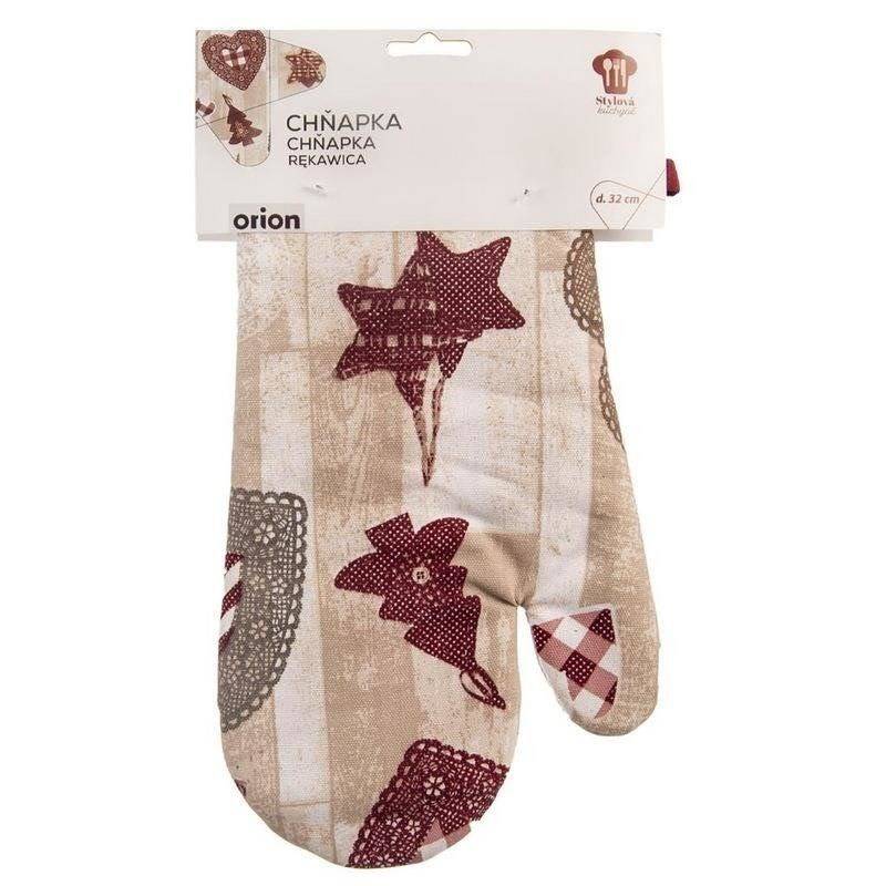 Cotton Christmas Oven Glove 32 cm