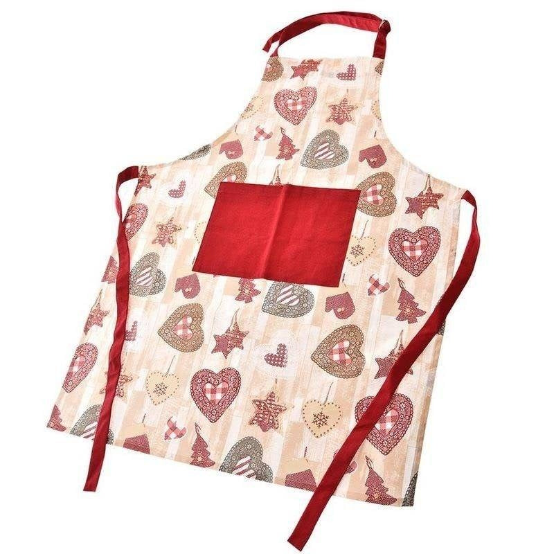 Cotton Christmas apron for the kitchen