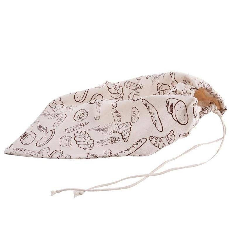 Cotton bread bag: Keeps the bread fresh longer
