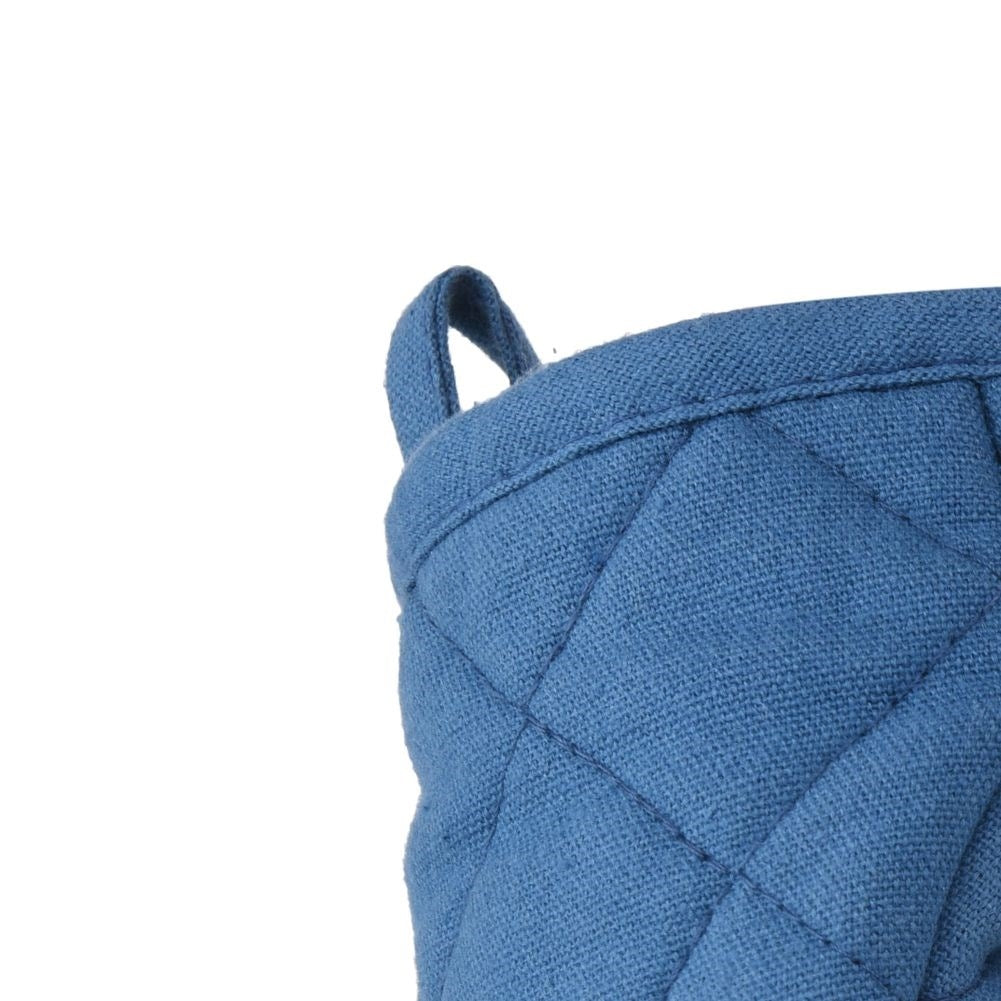 Cotton glove with silicone for lifting hot vessels