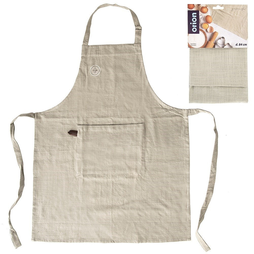 Cotton kitchen apron tied GREENISH