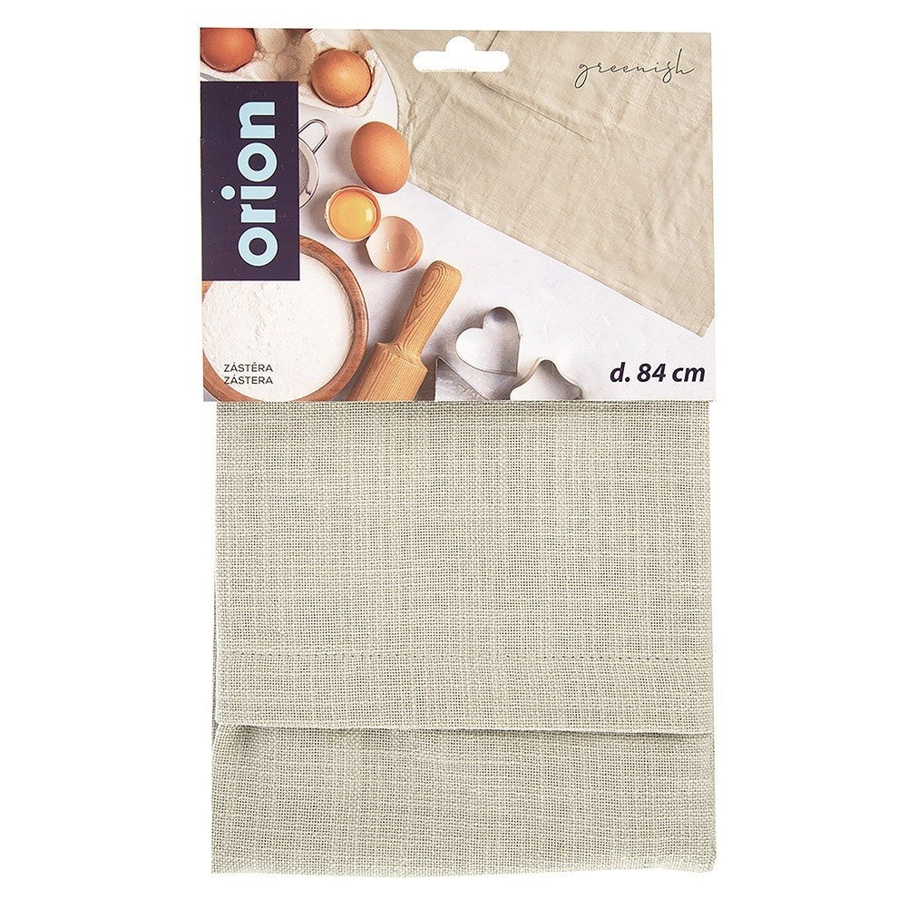 Cotton kitchen apron tied GREENISH