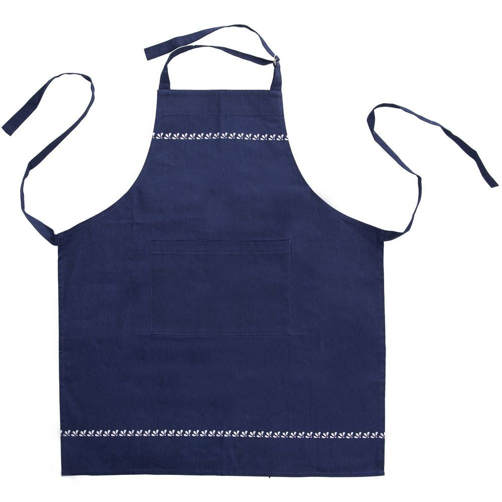 Cotton kitchen apron tied MODROBILA