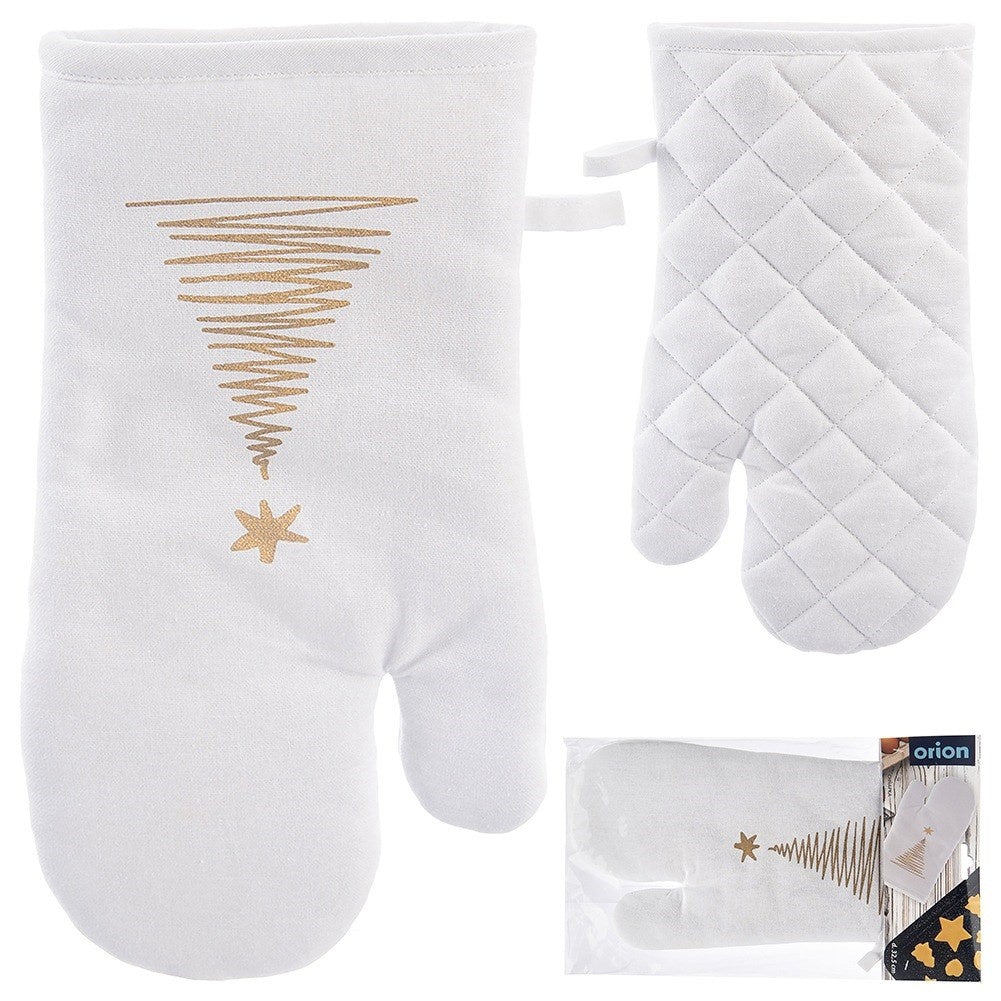 Cotton oven glove with magnet CHRISTMAS TREE 32.5 cm