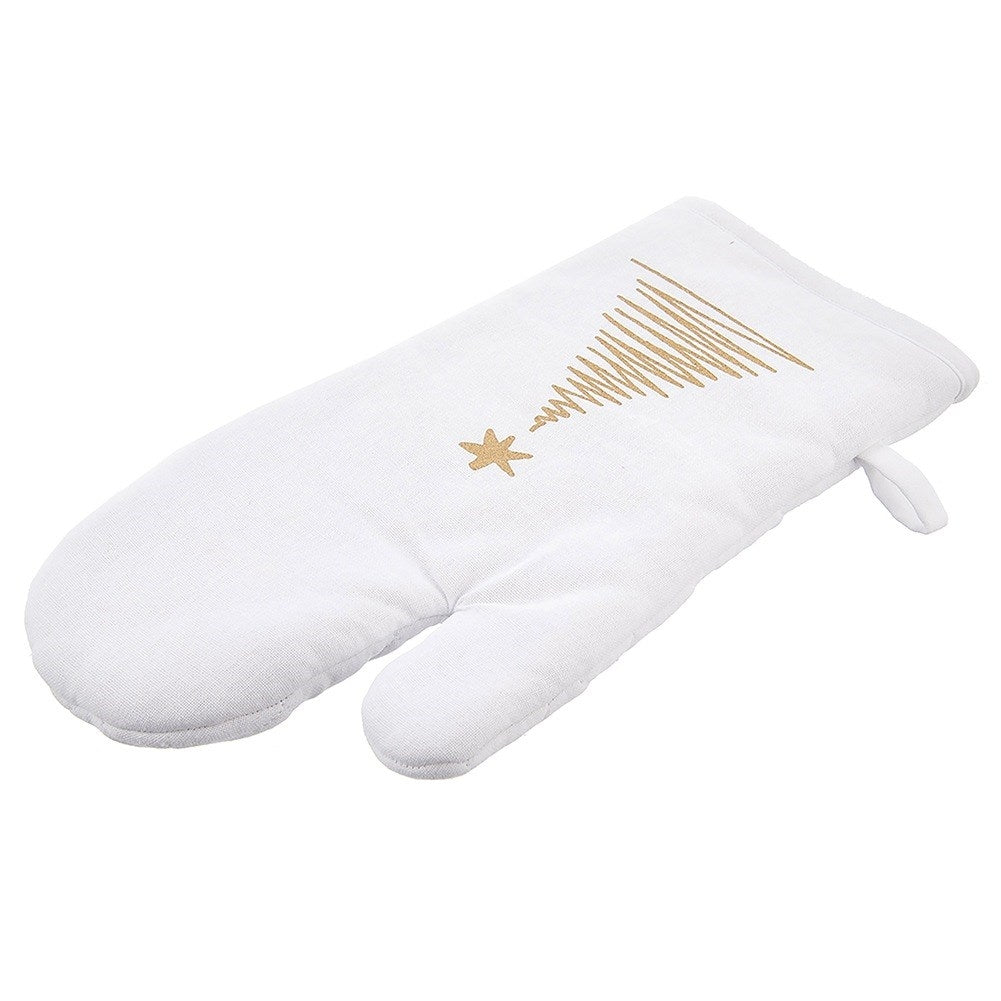 Cotton oven glove with magnet CHRISTMAS TREE 32.5 cm