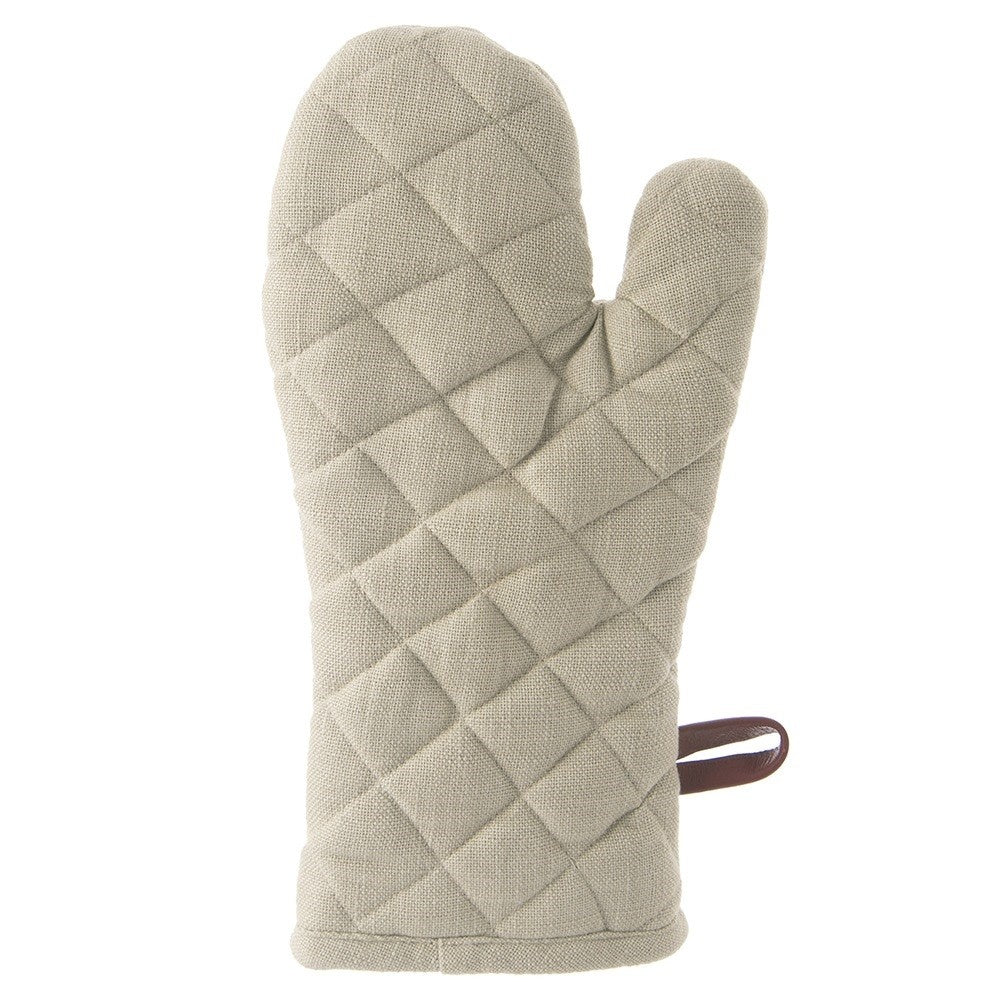 Cotton oven glove with magnet GREENISH 33 cm