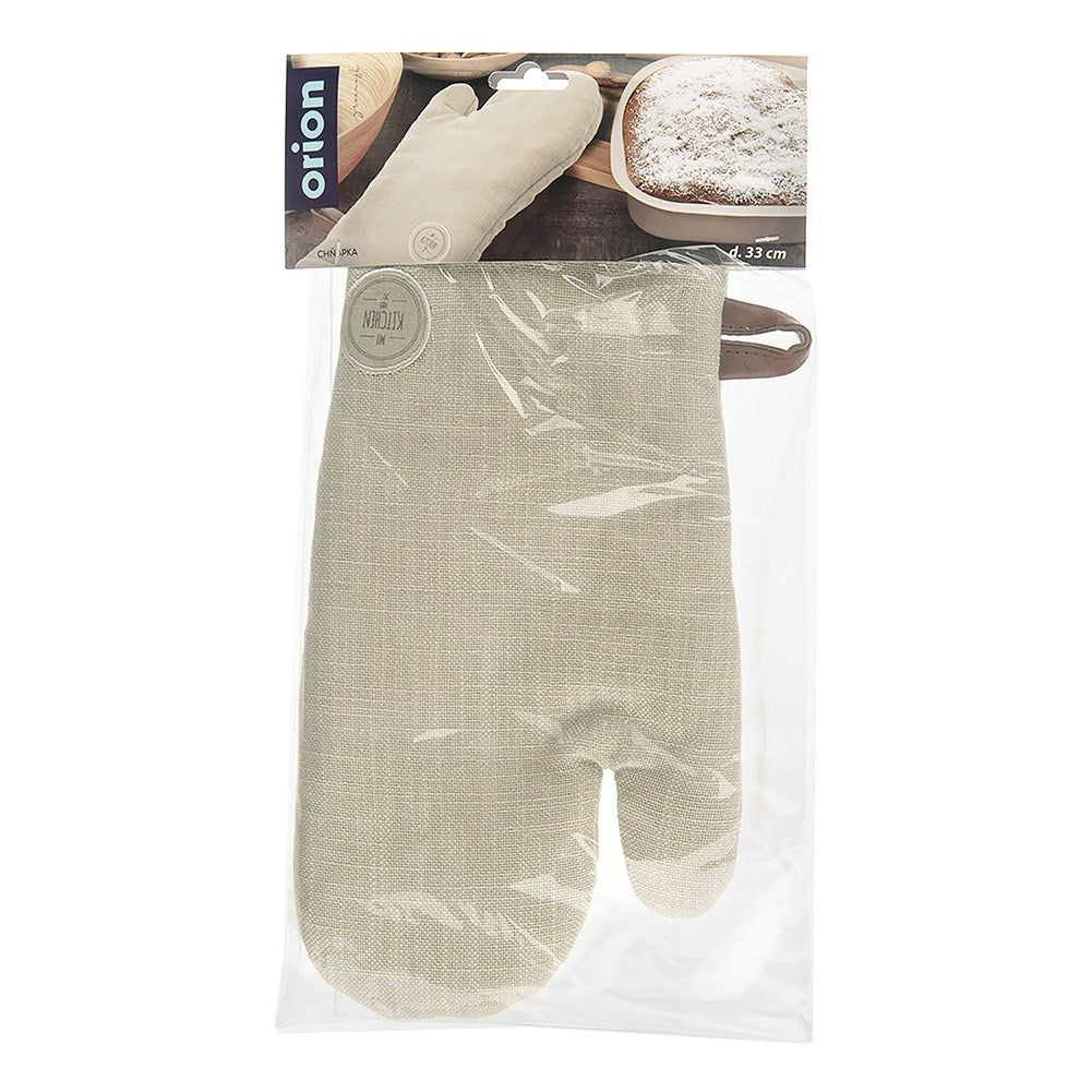 Cotton oven glove with magnet GREENISH 33 cm