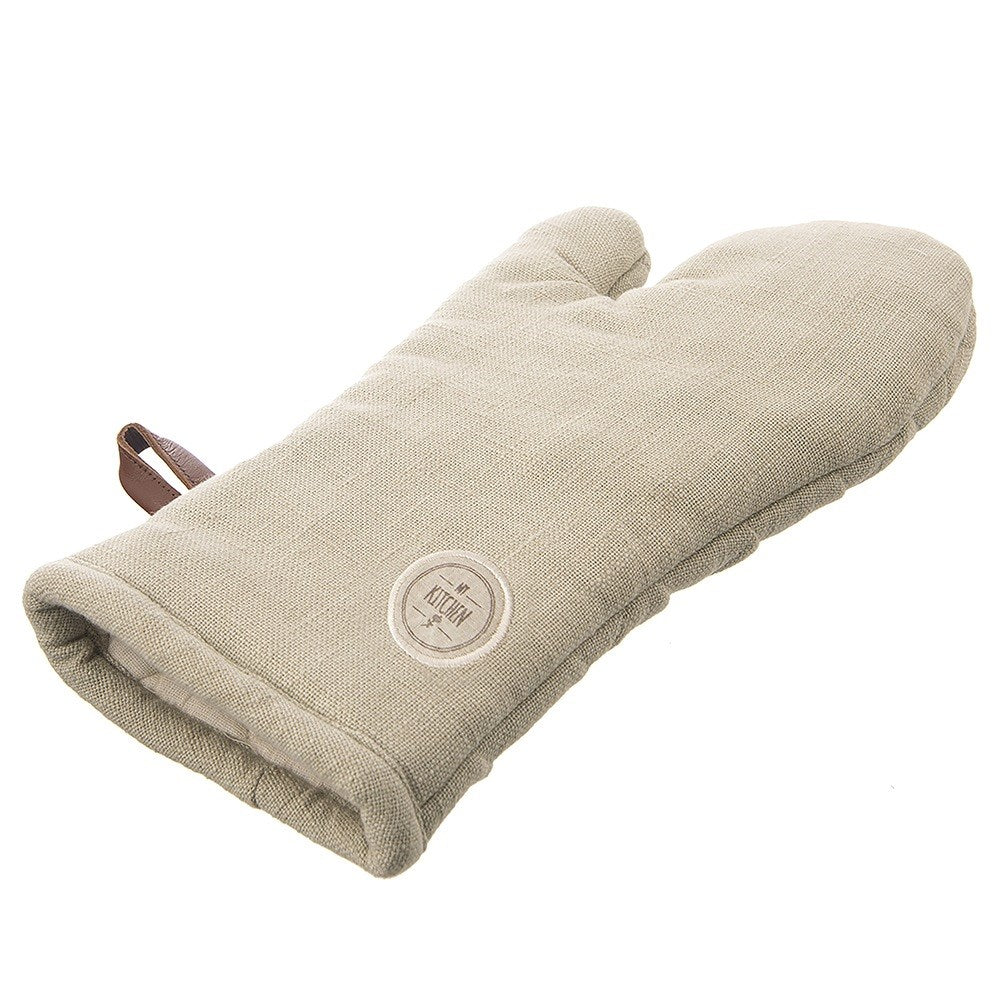 Cotton oven glove with magnet GREENISH 33 cm