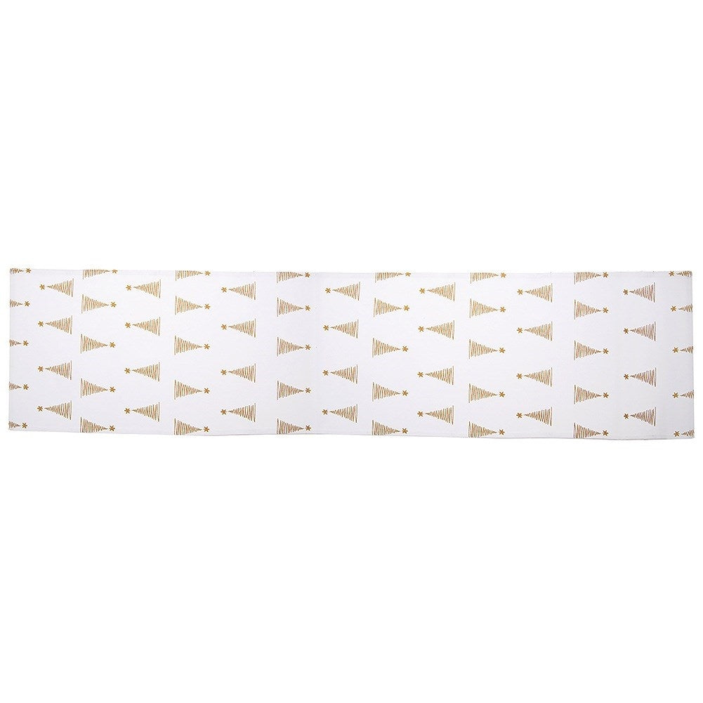 Cotton table runner CHRISTMAS TREE 130x32 cm