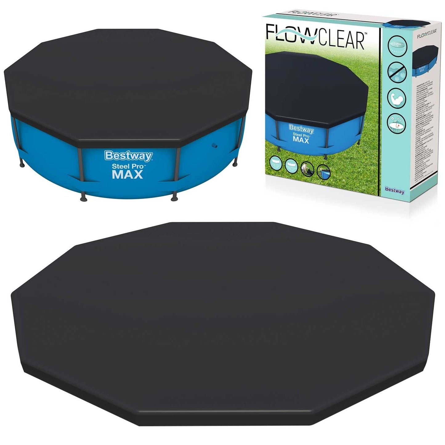 Cover for a 305 cm Bestway 58036 frame pool