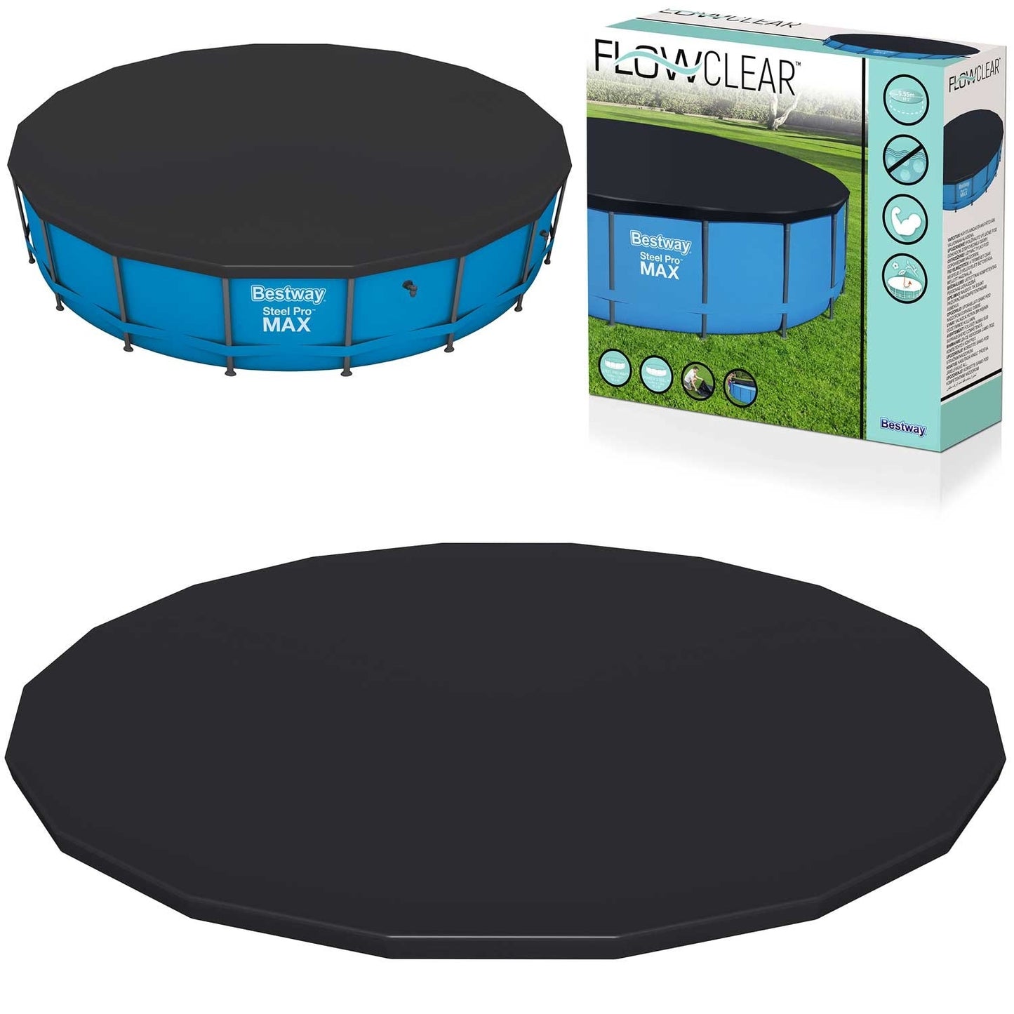 Cover for a 549 cm Bestway 58039 frame pool