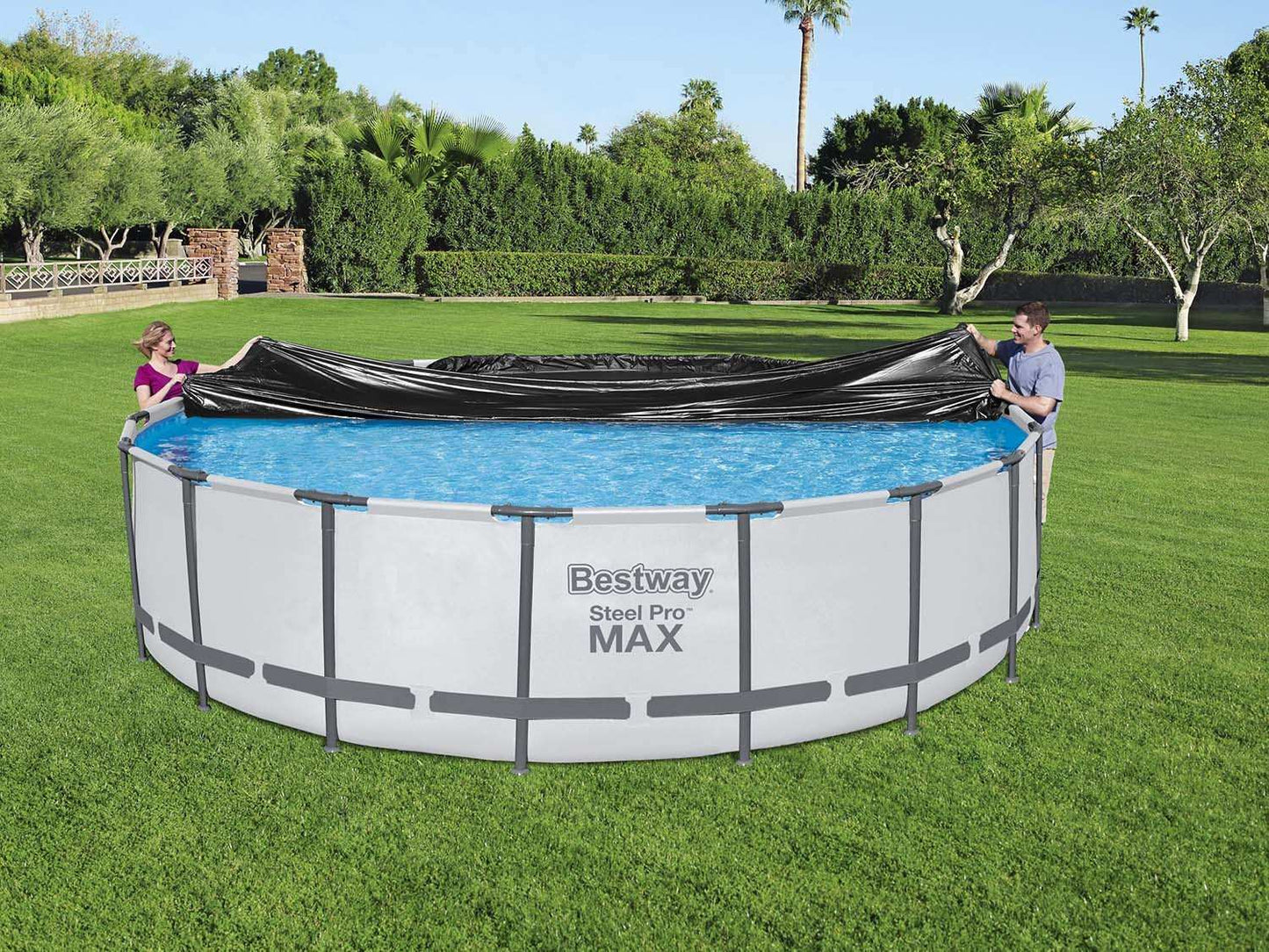 Cover for a 549 cm Bestway 58039 frame pool