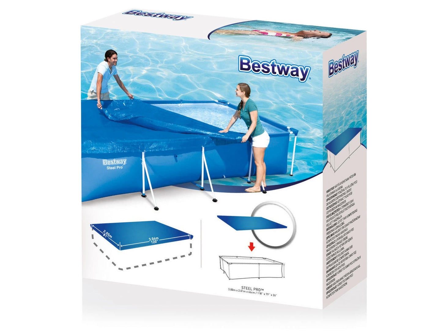 Cover for frame pool 300 x 201 cm Bestway 58106