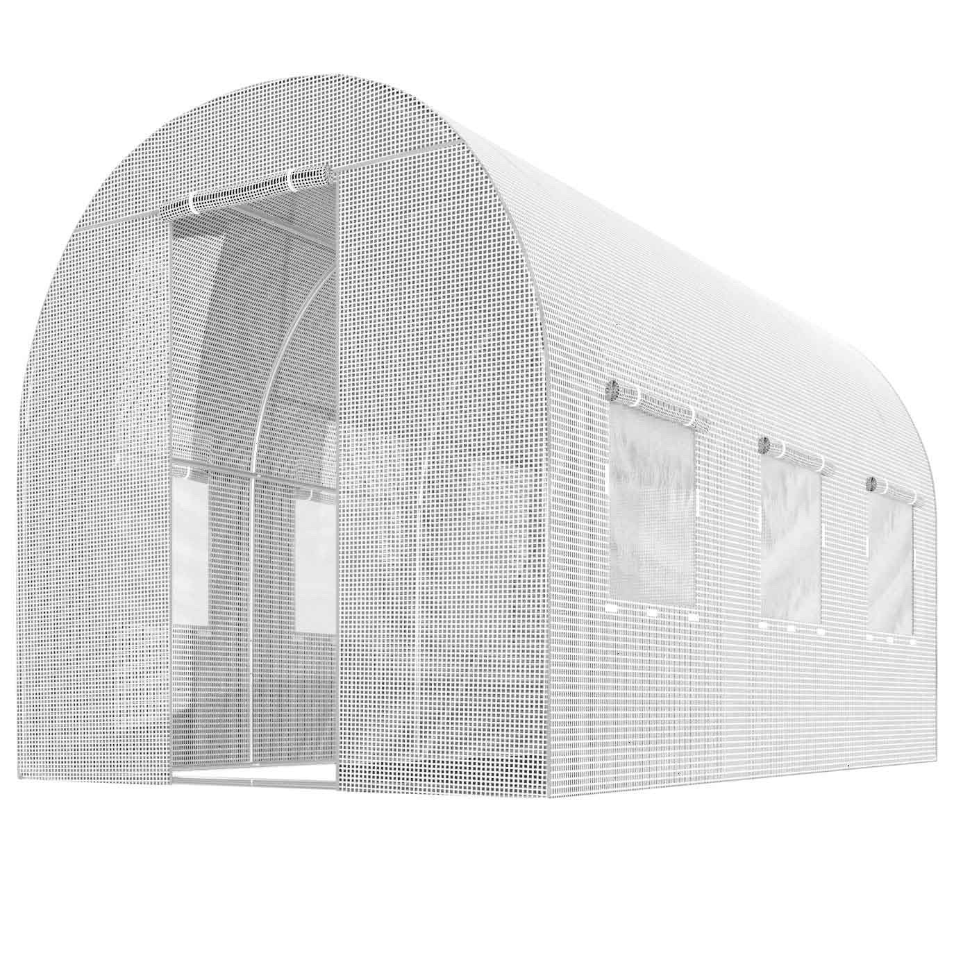 Cover for greenhouse 2x3.5m (7m²) white Plonos