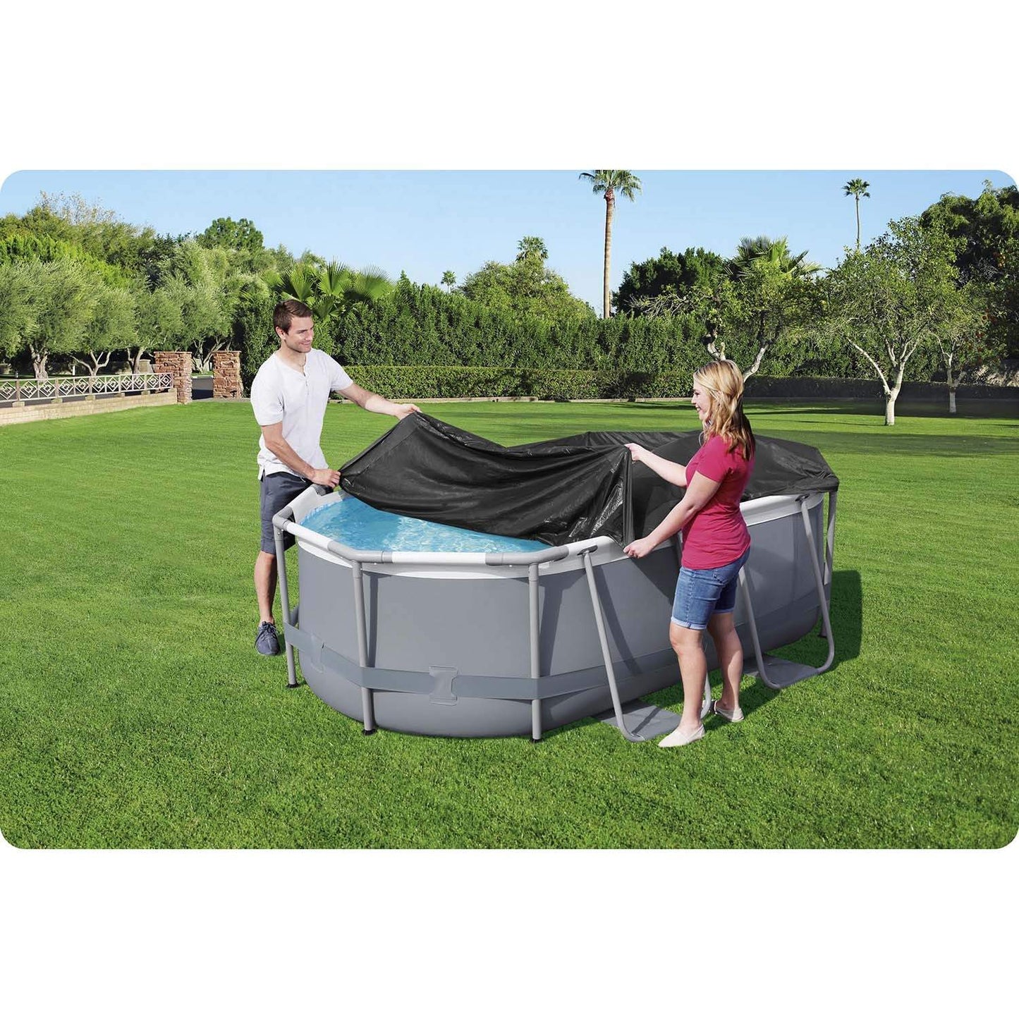 Cover for oval frame pool 300 x 200 x 84 cm Bestway 58424