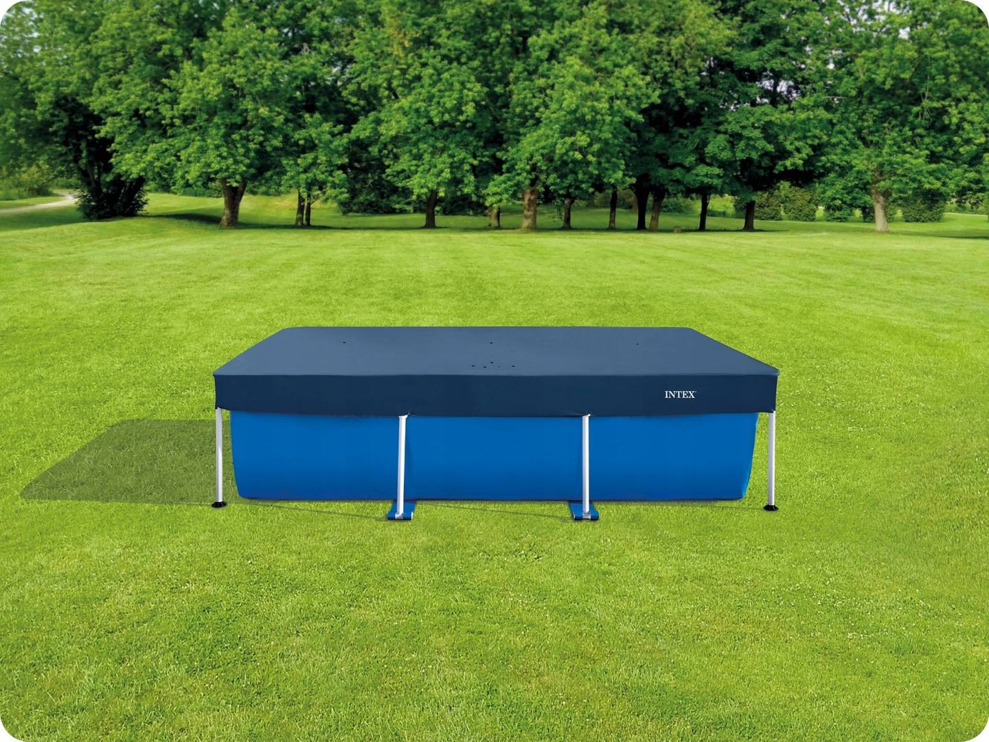Cover tarpaulin mat for the frame pool 2.6x1.6m Intex 28036