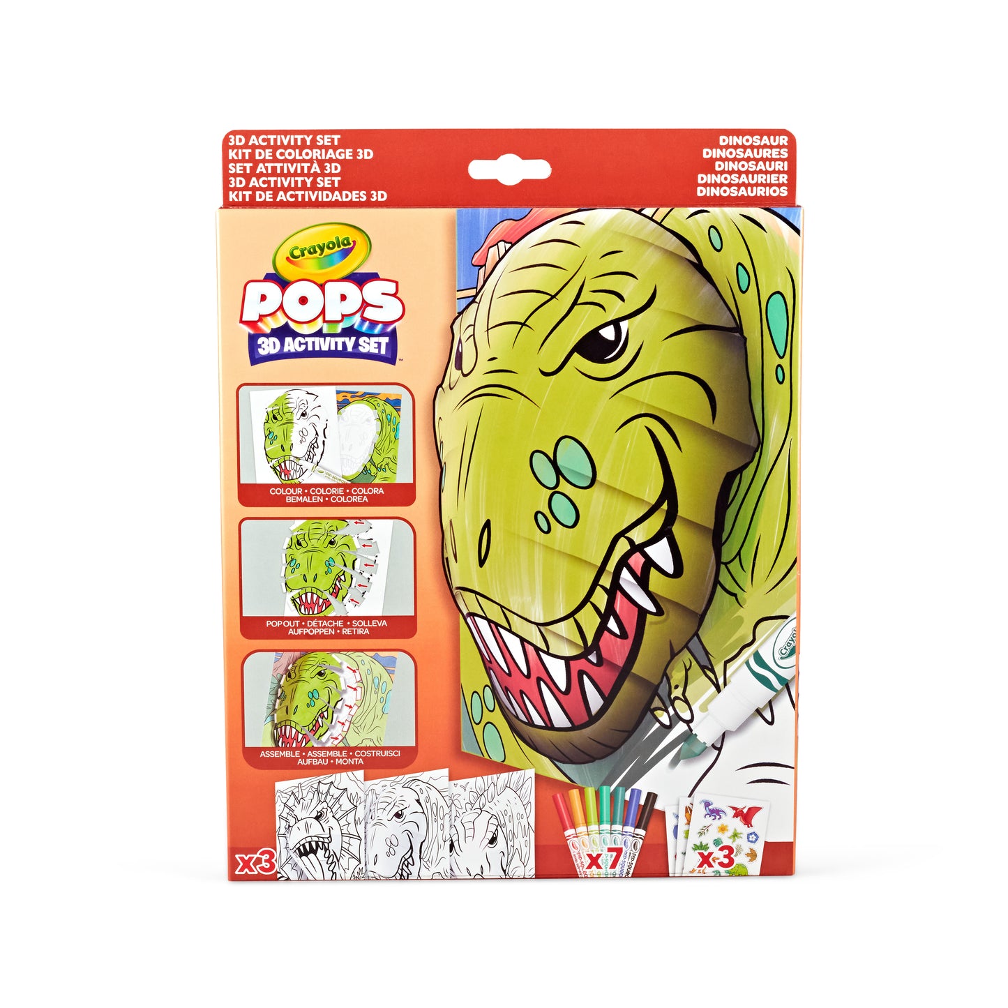 Crayola Pops 3D Dinosaurs