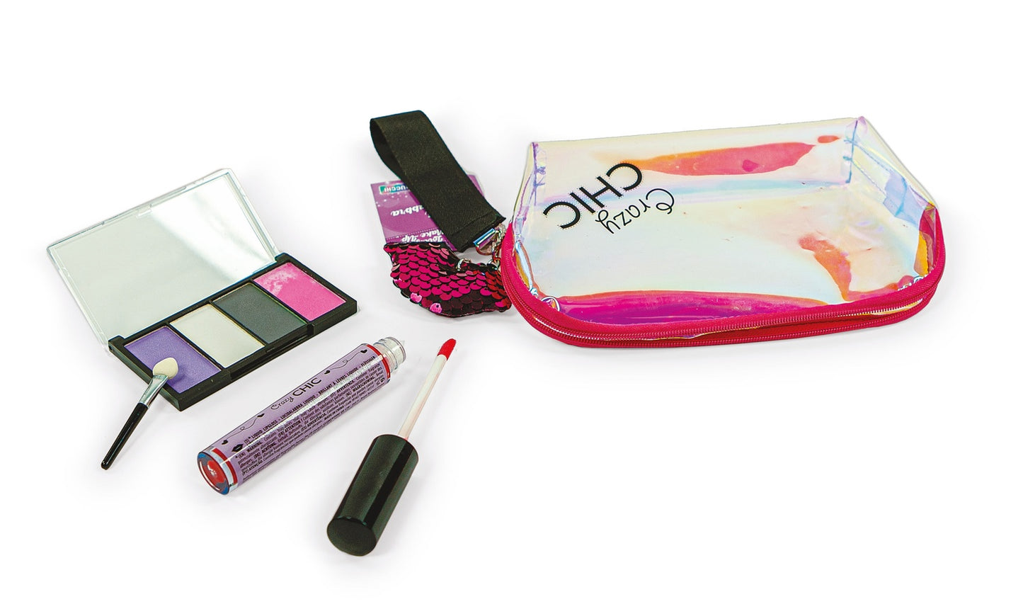 Crazy Chic Soft Pochette With Make Up Golden