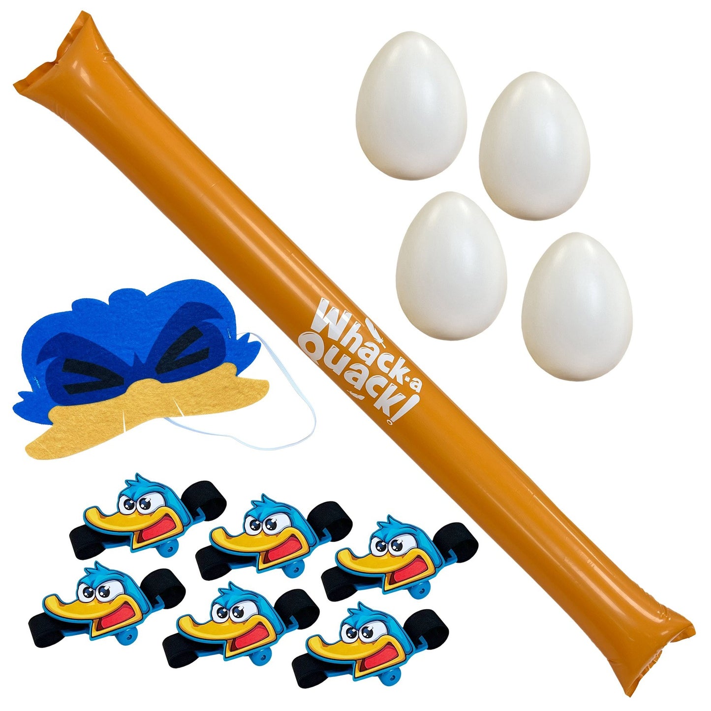 Blindfolded Duck Party Game, Inflatable Hammer, 2-6 Players