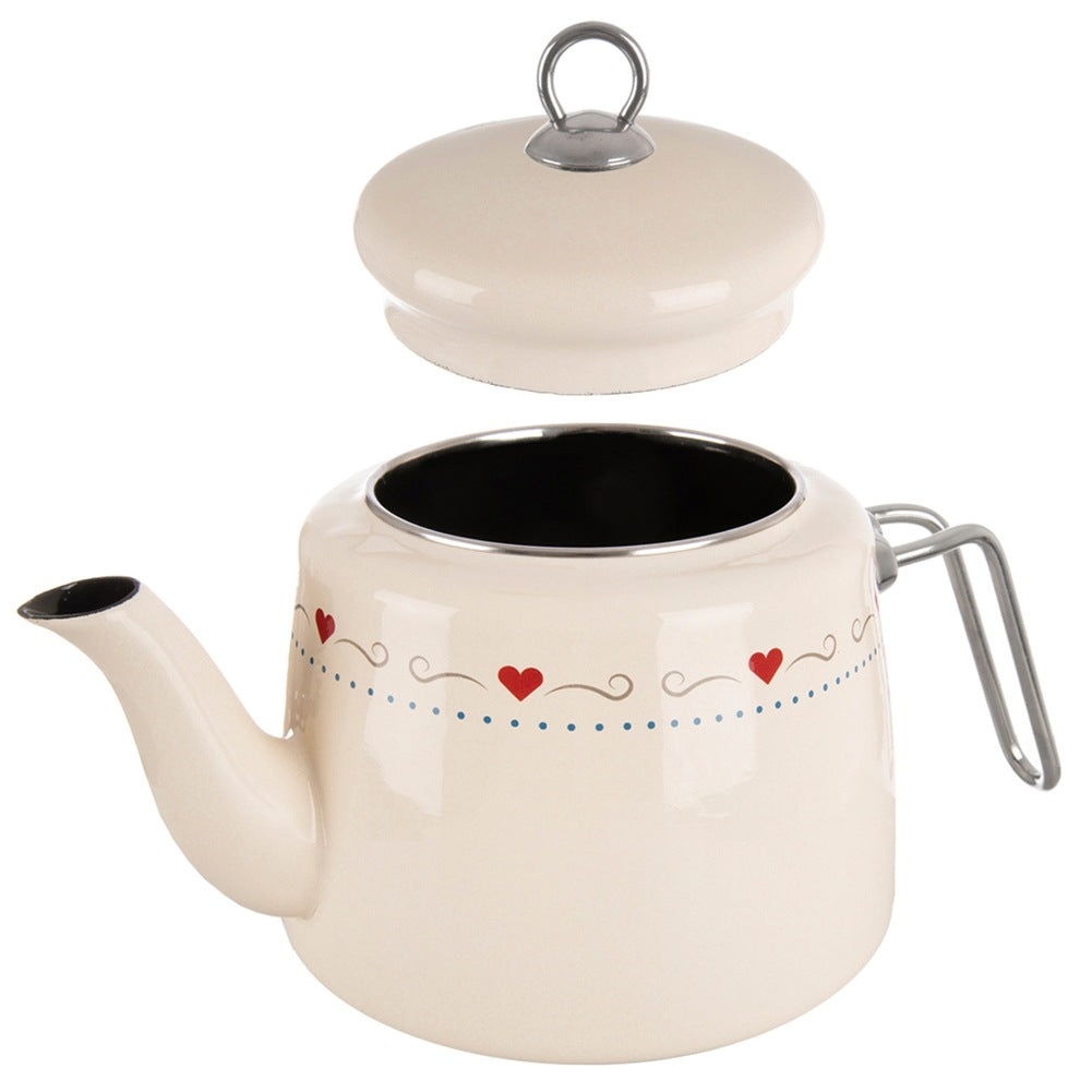 Cream enamel kettle TONCA 1.6 l