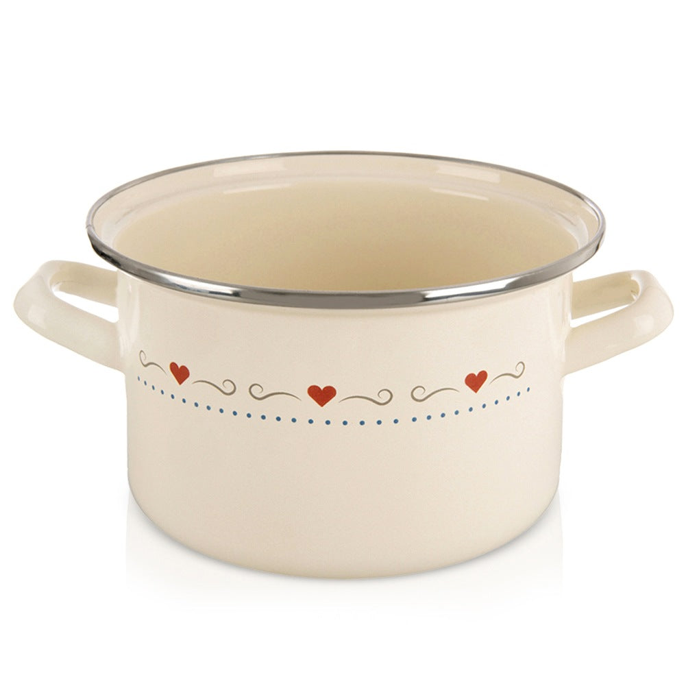 Cream enamel pot TONCA 18 cm, 2 l