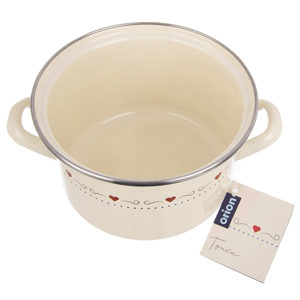 Cream enamel pot TONCA 18 cm, 2 l