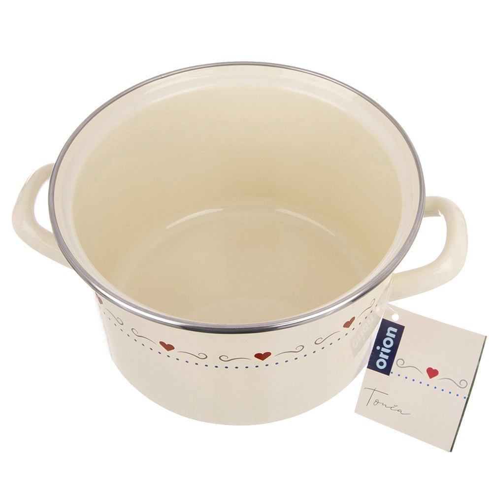 Cream enamel pot TONCA 20 cm, 3 l