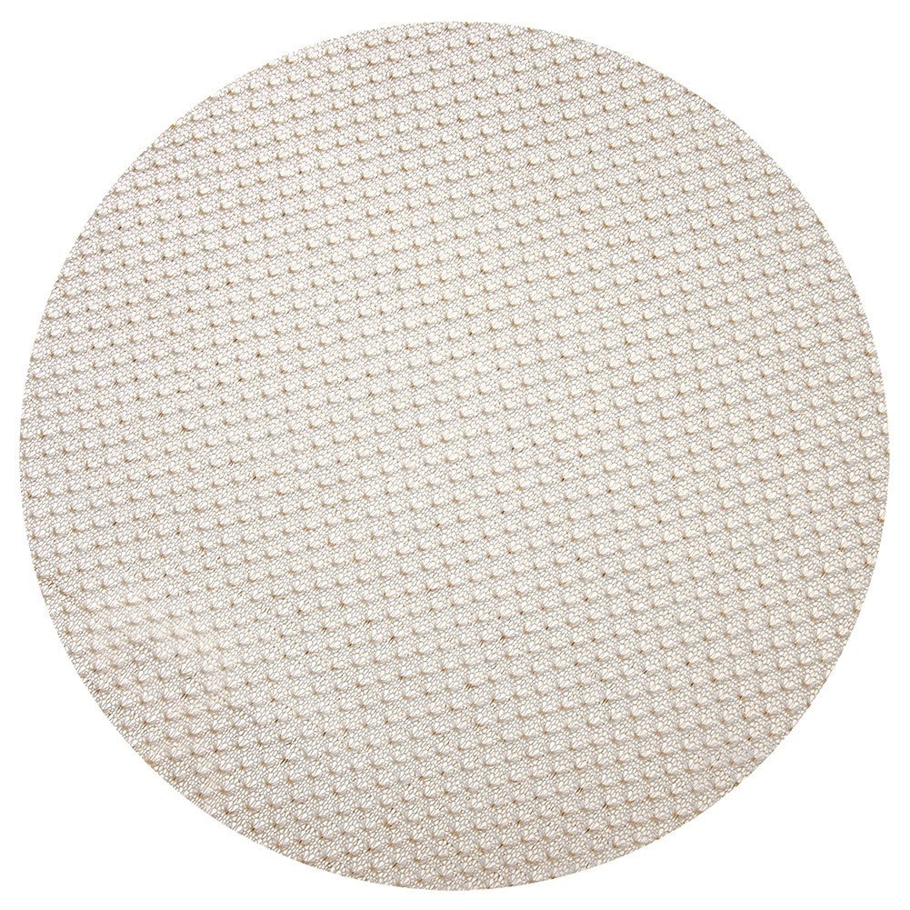 Cream gold table mat 38 cm