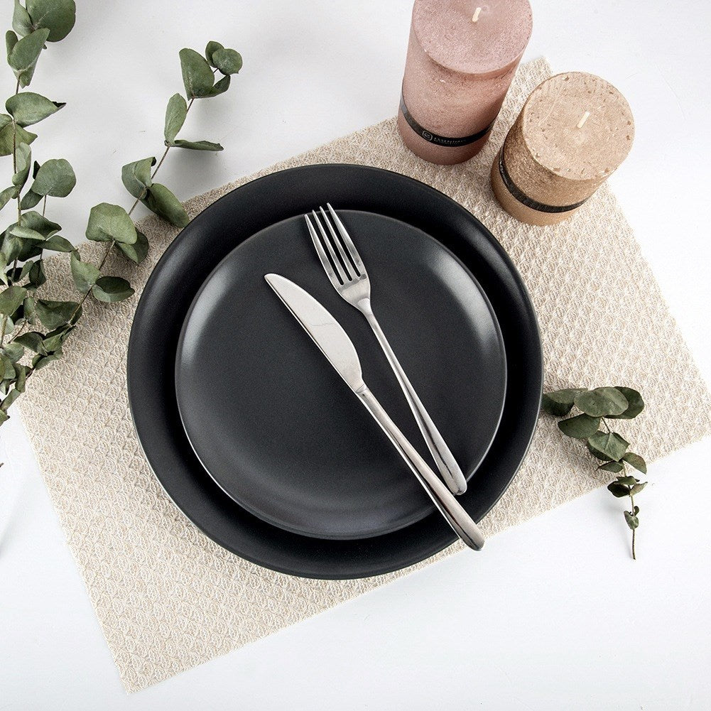 Cream gold table mat 45x30 cm
