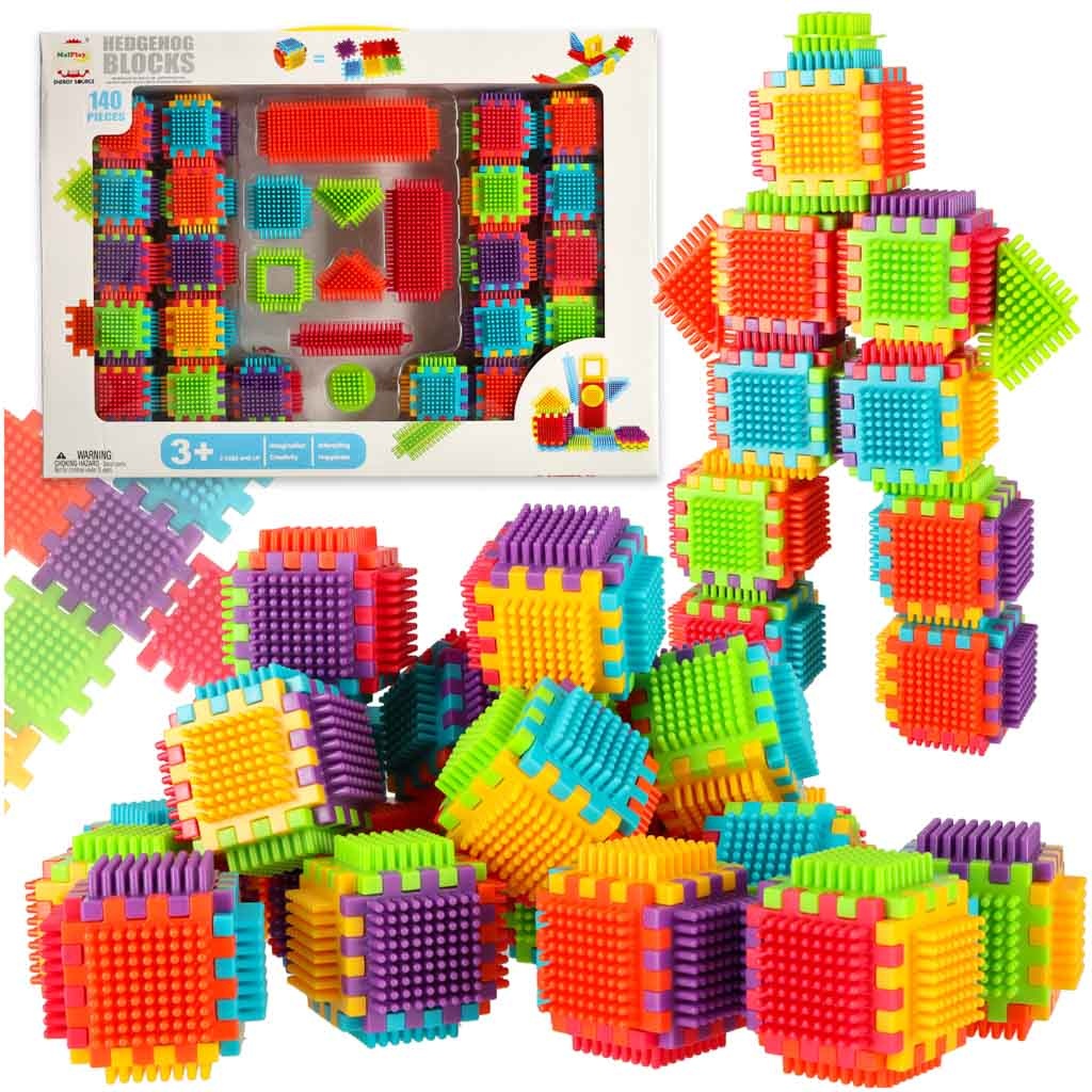 Creative construction blocks waffle hedgehogs 140pcs
