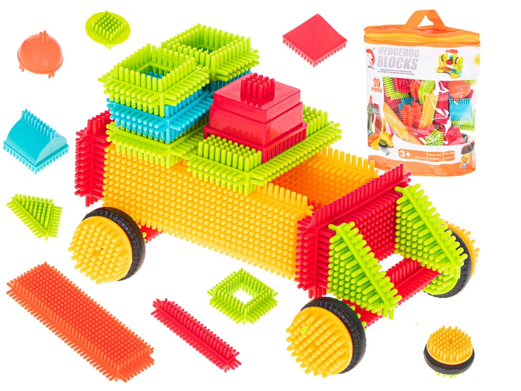 Creative construction blocks waffle hedgehogs 90pcs