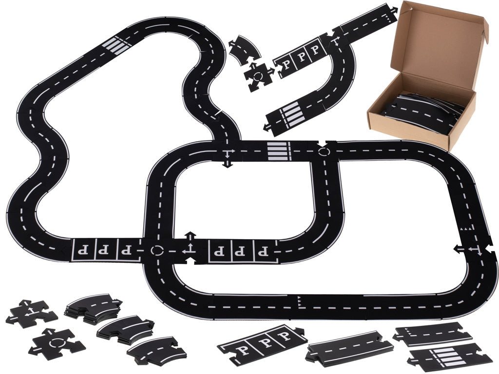 Creative puzzle 2in1 roadway 40 elements