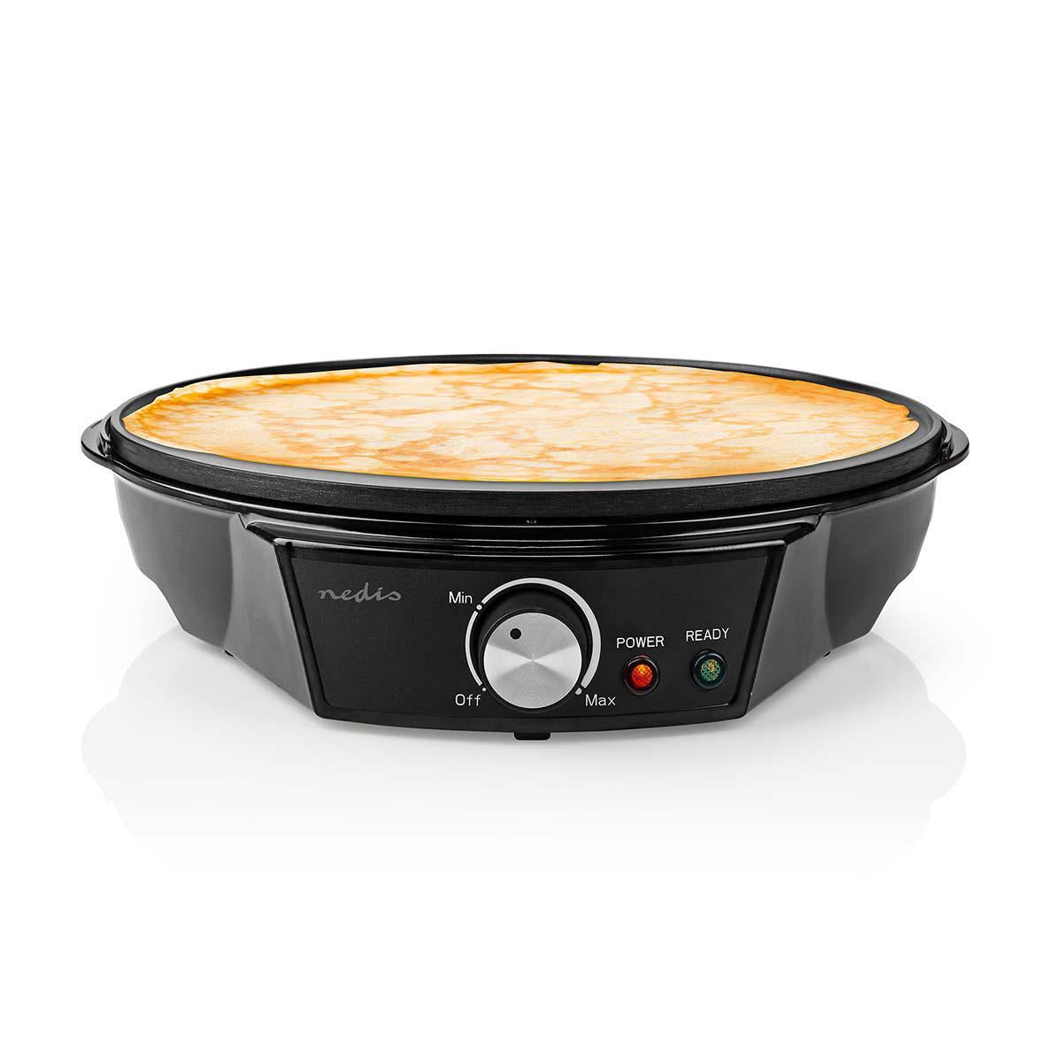 Crepe iron | Diameter: 300 mm | 1200 W | Non-stick coating | Temperature setting | Indicator light | Black | Metal