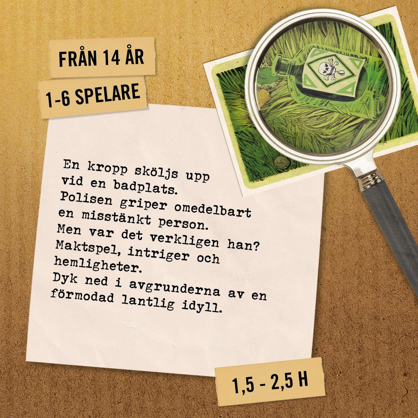 Crime Scene Board Game - Mystery Puzzle Adventure