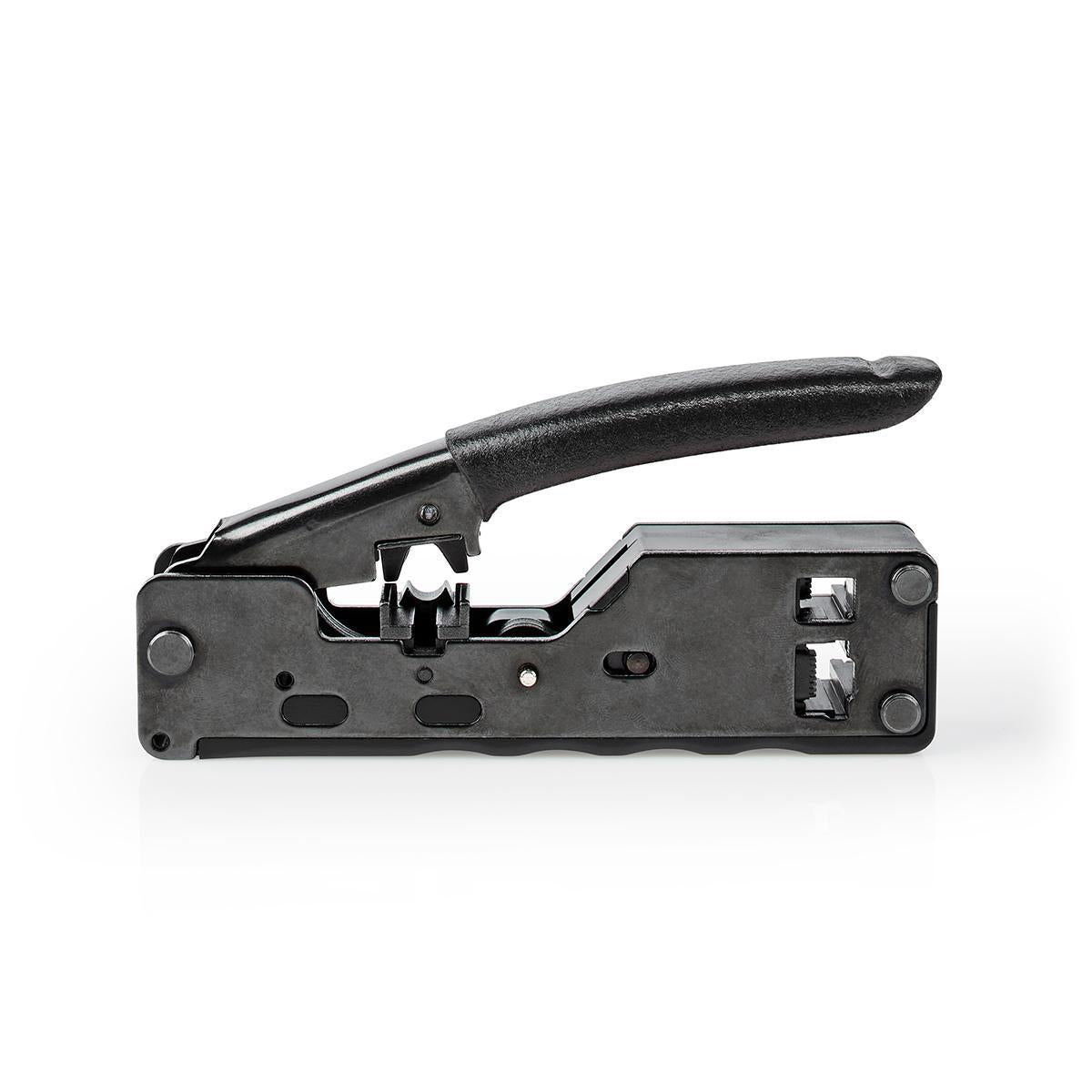 Crimping pliers | CAT5 / CAT5e / CAT6 / CAT6a / CAT7 / RJ12 / RJ45 | Cutting / Pliers | ABS / Steel | Black