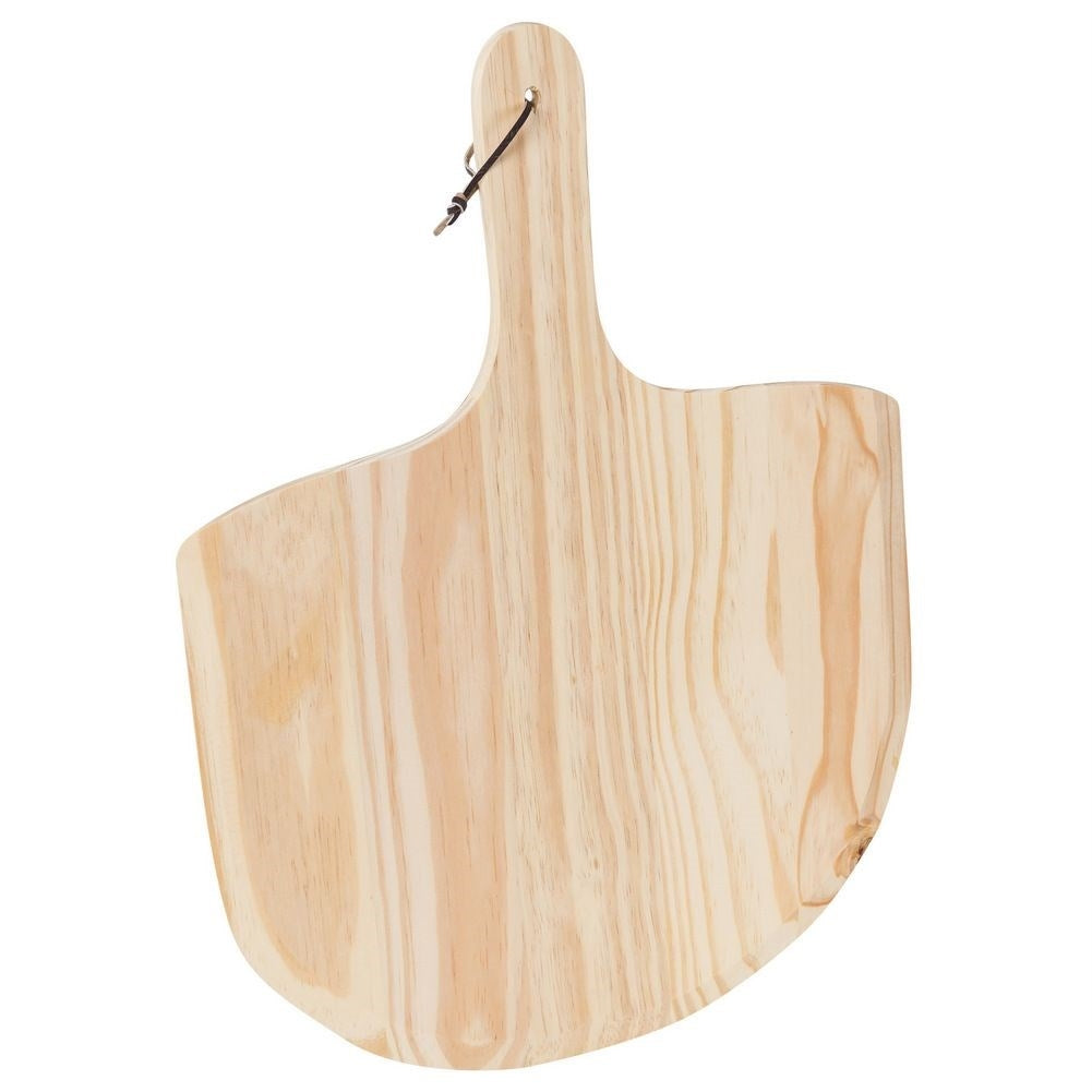 Crispy pizza with chamotte pizza stone and wooden board