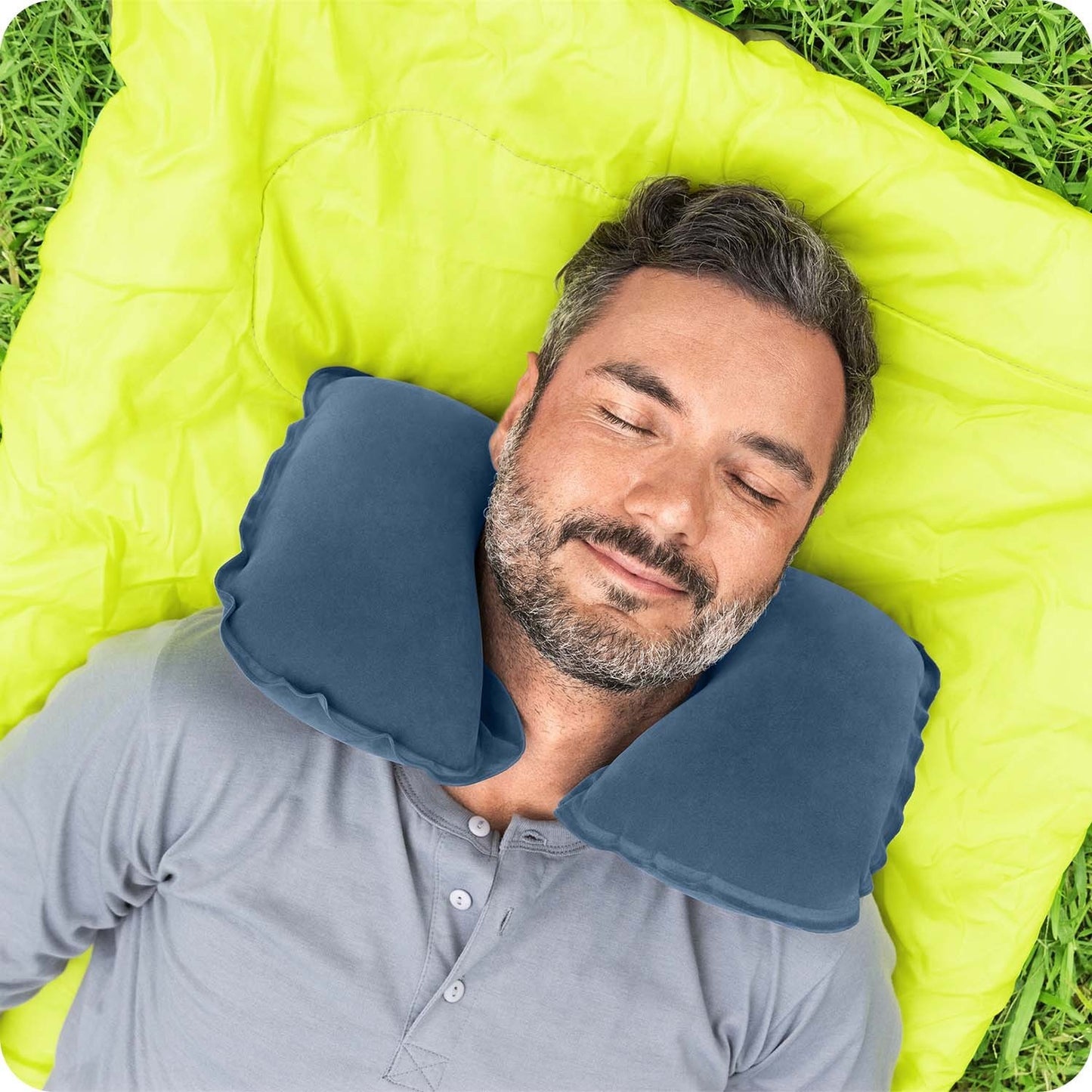 Croissant travel pillow 37 x 24 x 10 cm Bestway 67006 blue