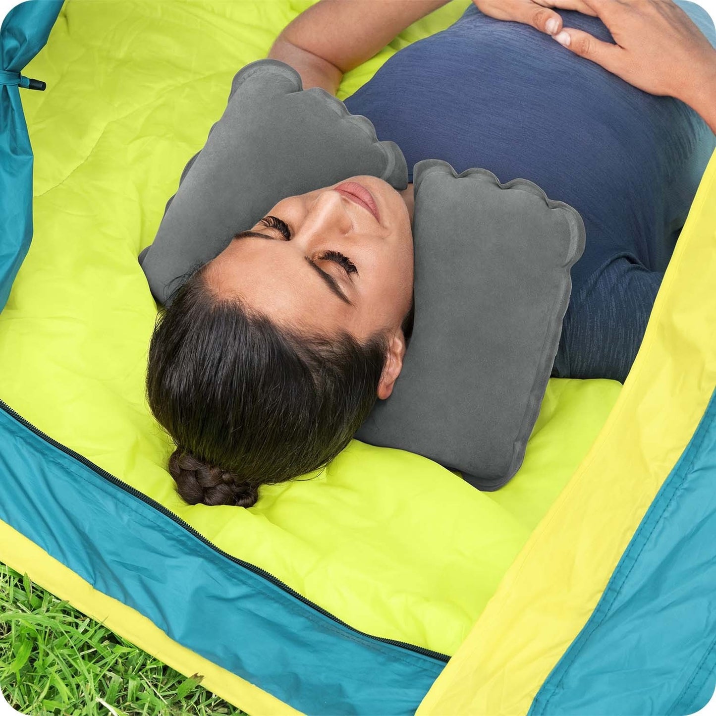Croissant travel pillow 37 x 24 x 10 cm Bestway 67006 gray
