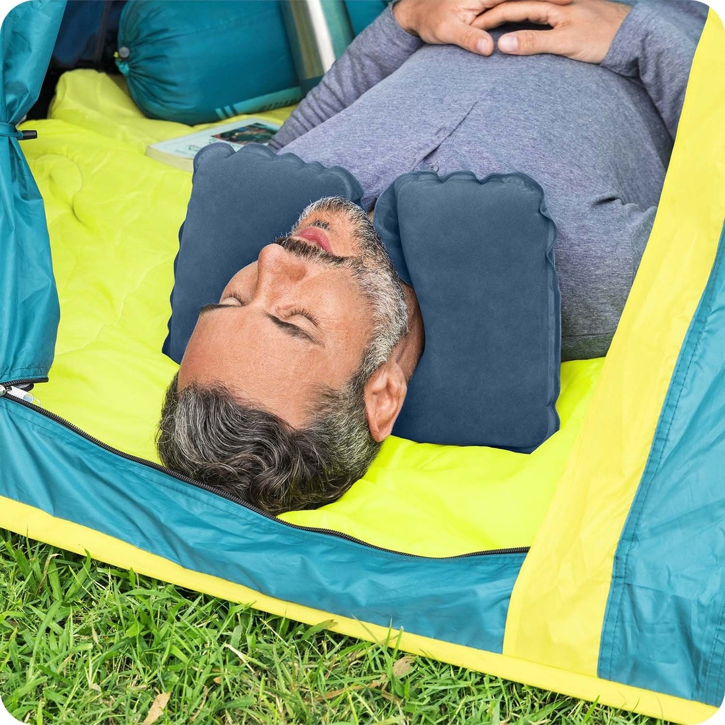Croissant travel pillow 37 x 24 x 10 cm Bestway 67006 gray