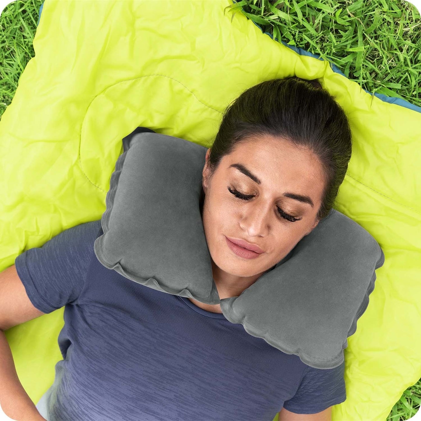 Croissant travel pillow 37 x 24 x 10 cm Bestway 67006 gray