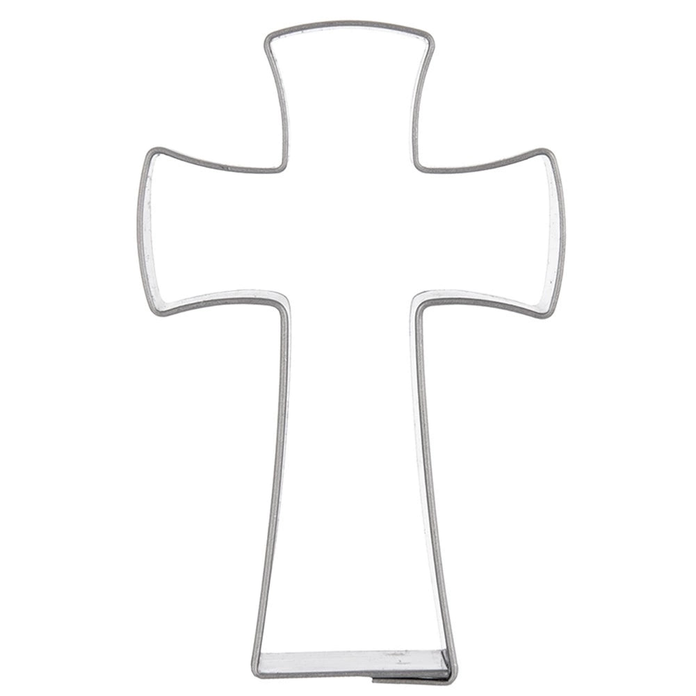 Cross Cookie Cutter, Stainless Steel, 6.4 cm