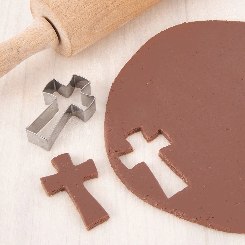 Cross Cookie Cutter, Stainless Steel, 6.4 cm