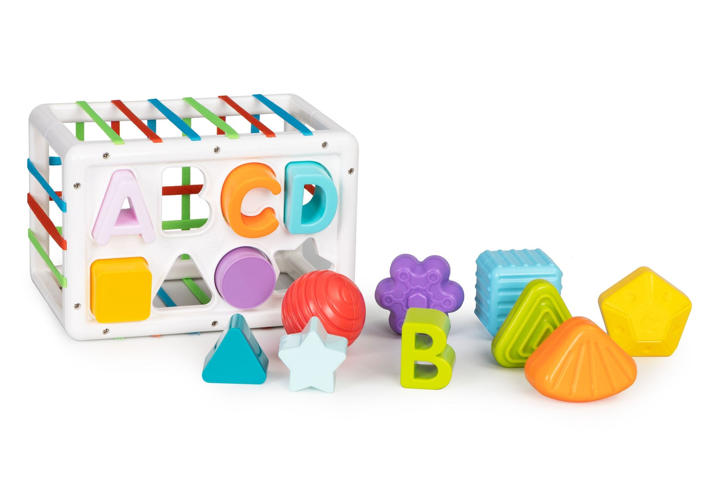 Cube shape sorter for children 14 blocks +18m
