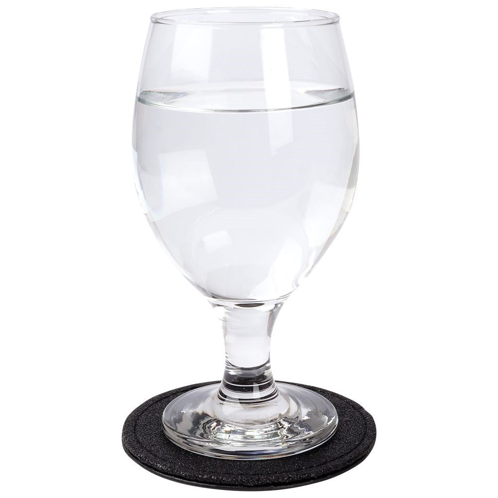 Cup coasters black 10 cm 4 pcs.