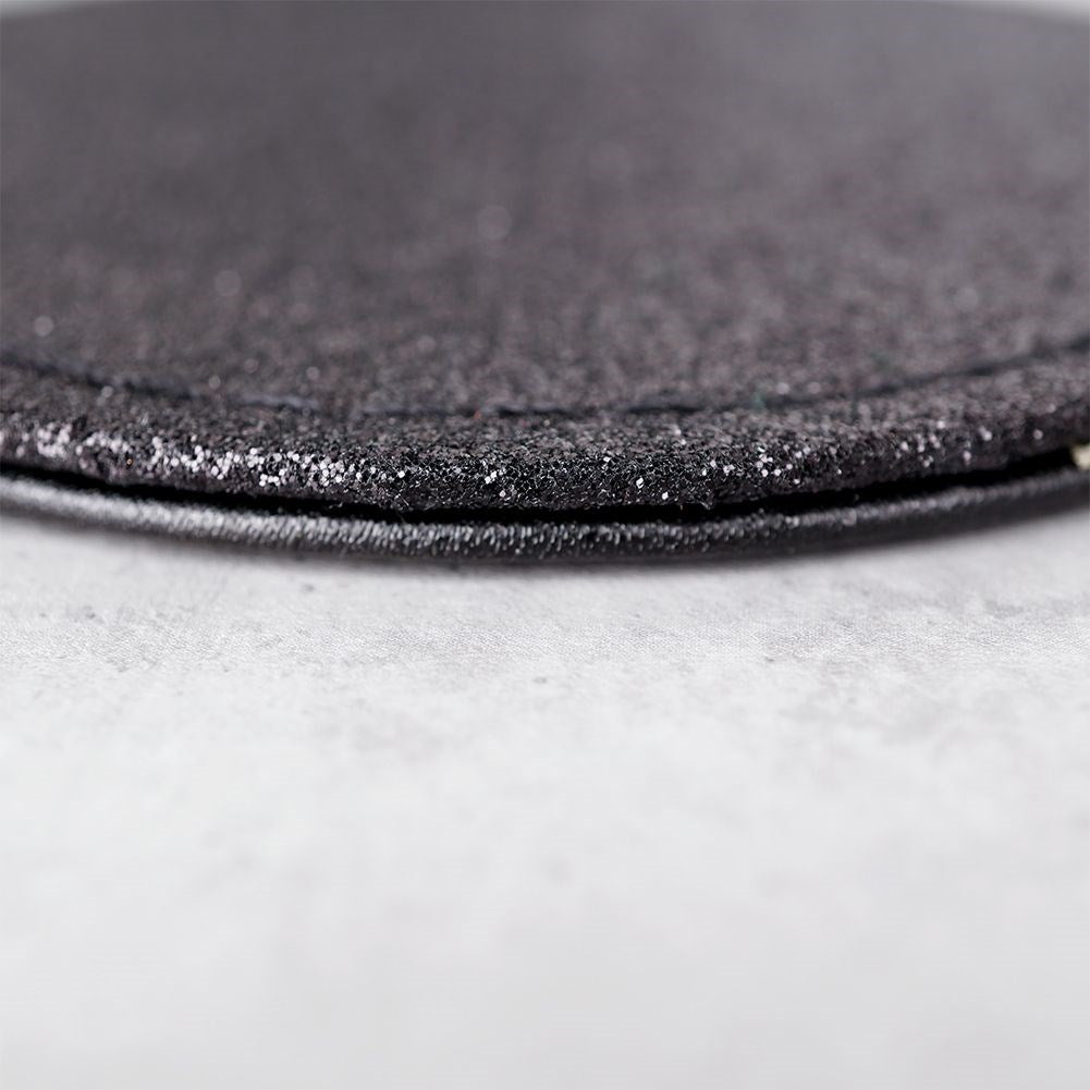 Cup coasters black 10 cm 4 pcs.