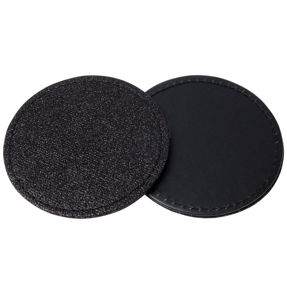 Cup coasters black 10 cm 4 pcs.